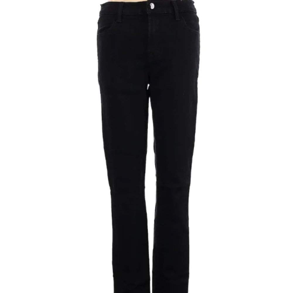 j brand Sz 27 Women's stretch black mid rise super skinny jegging jeans